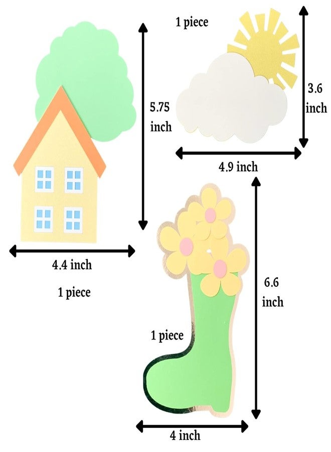 Haoser مجموعة هاوزر من 6 قطع زينة لطاولة عيد الميلاد بتصميم خنزير كرتوني - قصاصات ورقية مع أسياخ لتزيين الحفلات - زينة مرحة للأطفال بتصميم حيواني (خنزير كرتوني) - Image 2